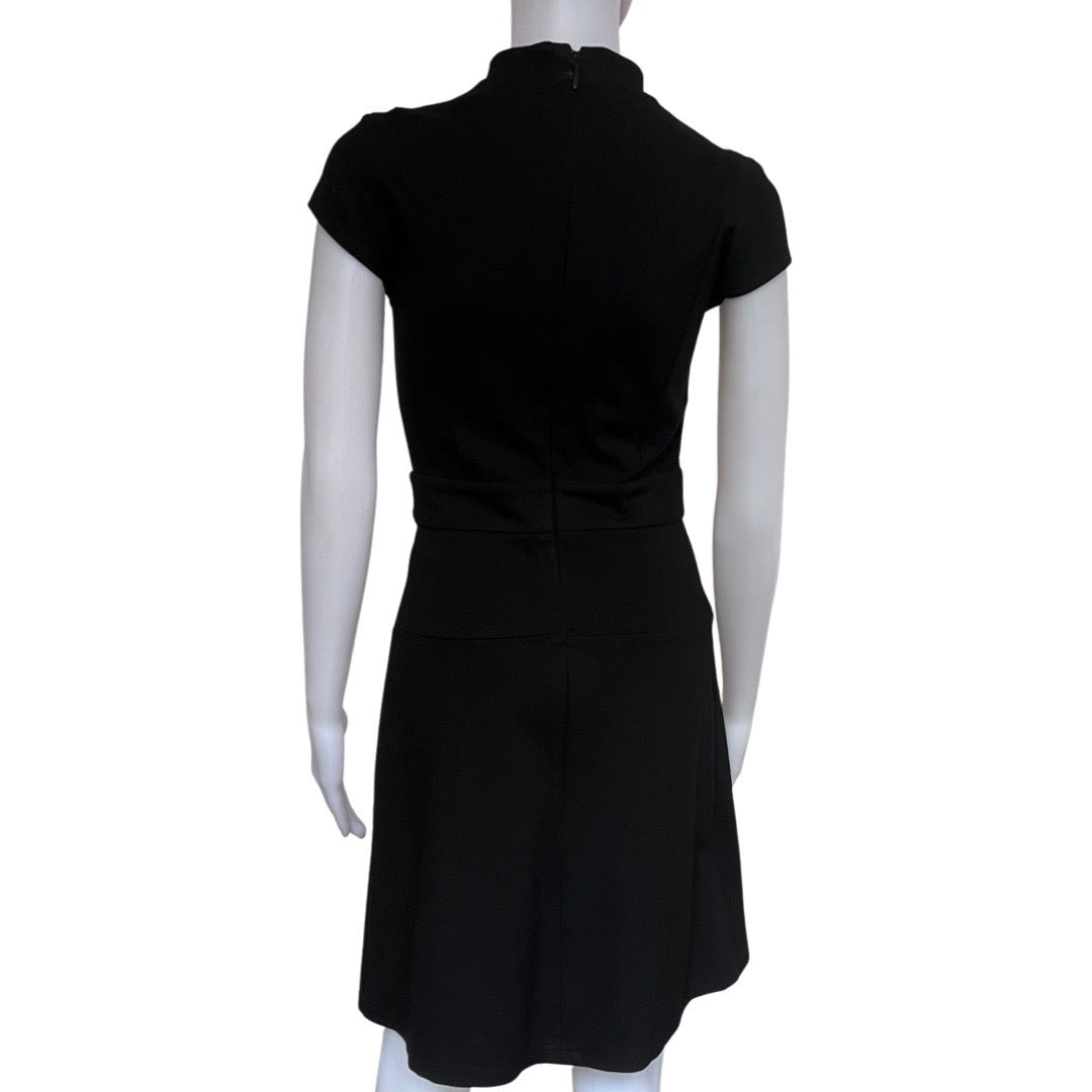 Karen Millen Black Grommet Jersey Dress NWT