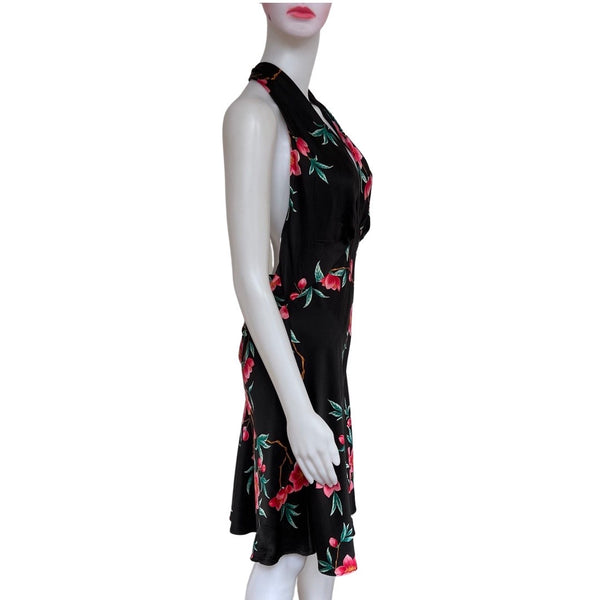 Vintage 1990s Victoria's Secret Floral Silk Slip Dress