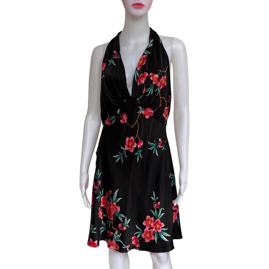 Vintage 1990s Victoria's Secret Floral Silk Slip Dress