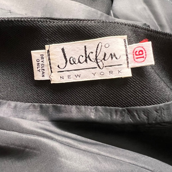 Vintage 1960s Jackfin New York Belted Maxi Skirt