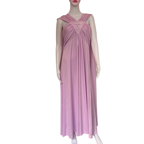 Vintage 1970s Lavender Formal Prom Gown