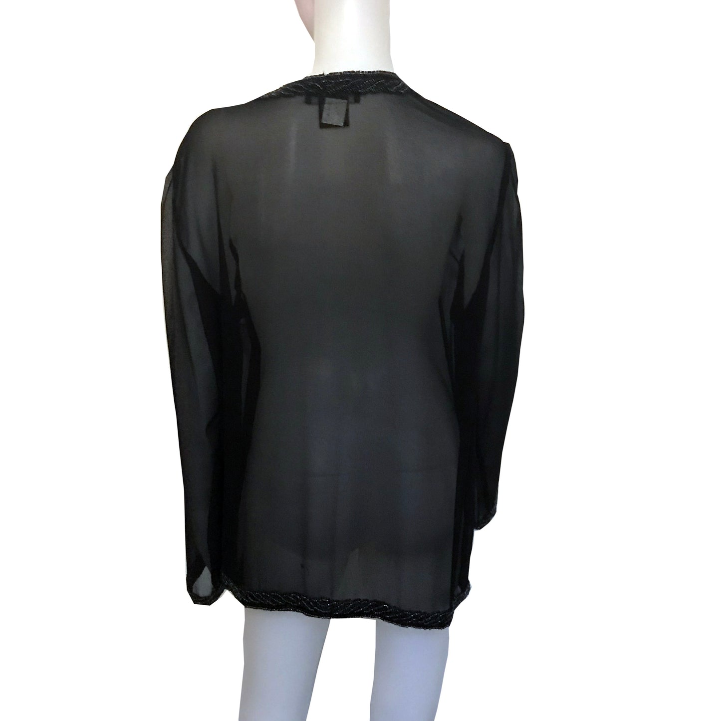 Vintage 1970s Laurence Kazar Beaded Blouse