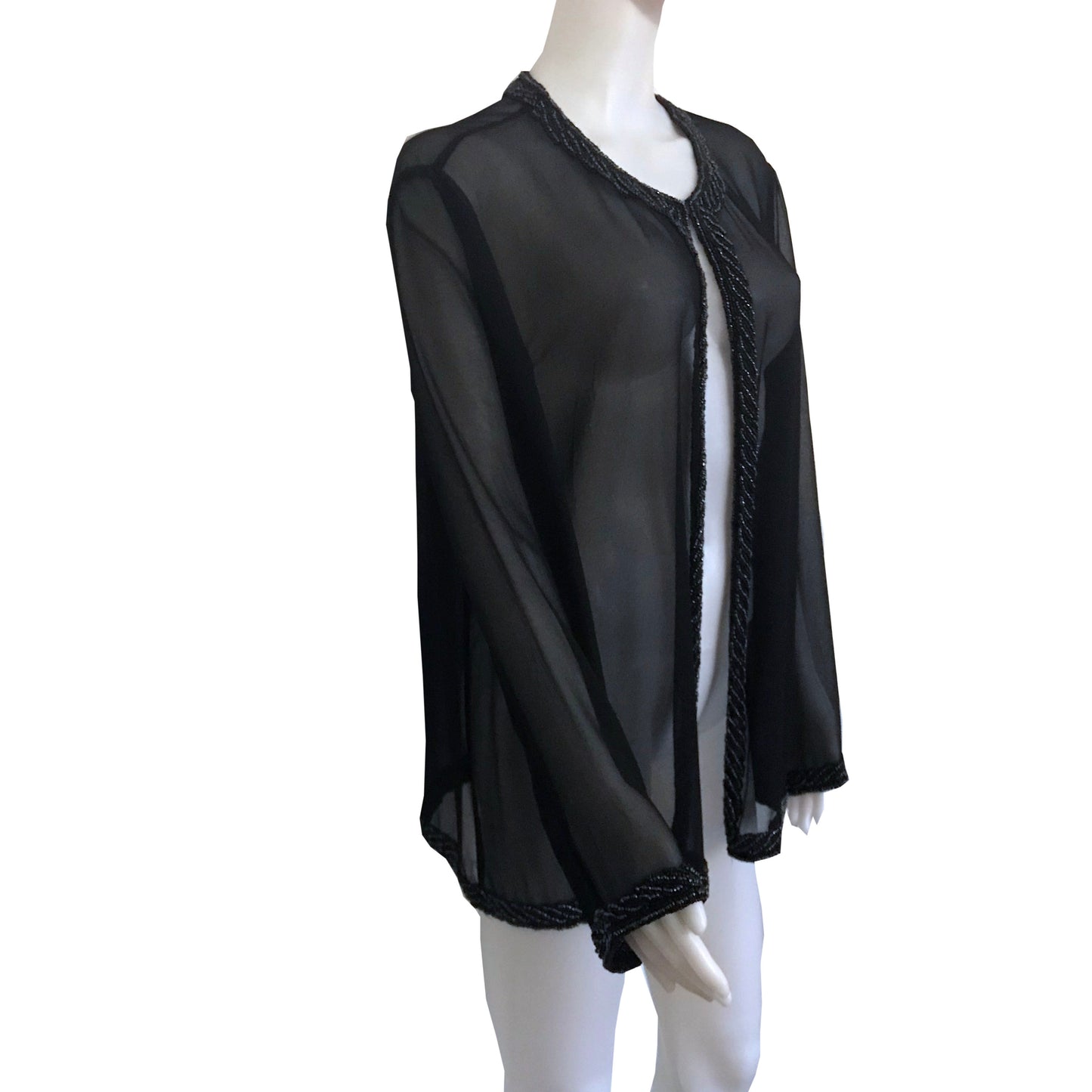 Vintage 1970s Laurence Kazar Beaded Blouse