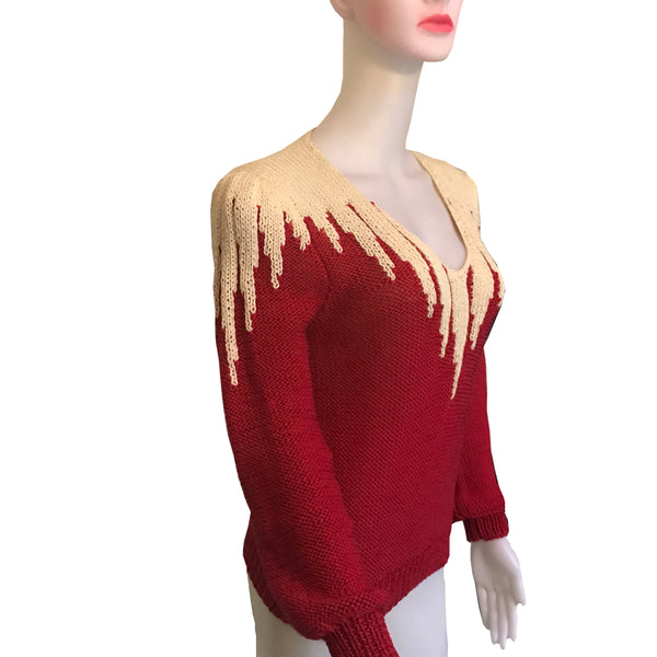 Vintage 1980s Lillie Rubin Color Block Sweater