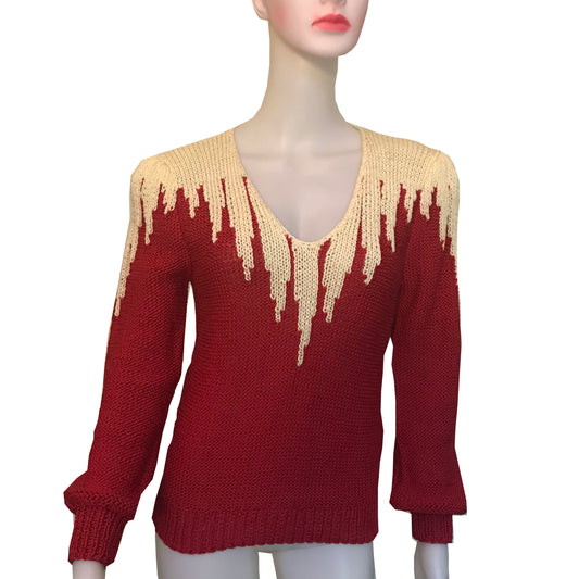 Vintage 1980s Lillie Rubin Color Block Sweater