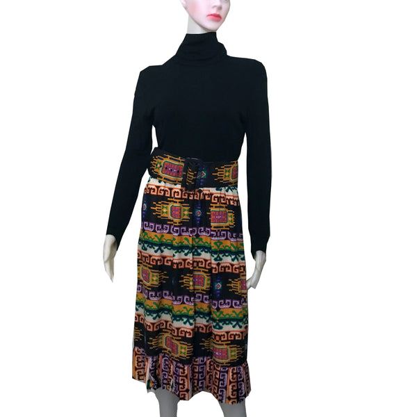 Vintage 1960s Lillie Rubin Abstract Print Dress