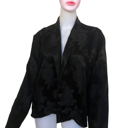 Vintage 1980s Norma Kamali Satin Jacket