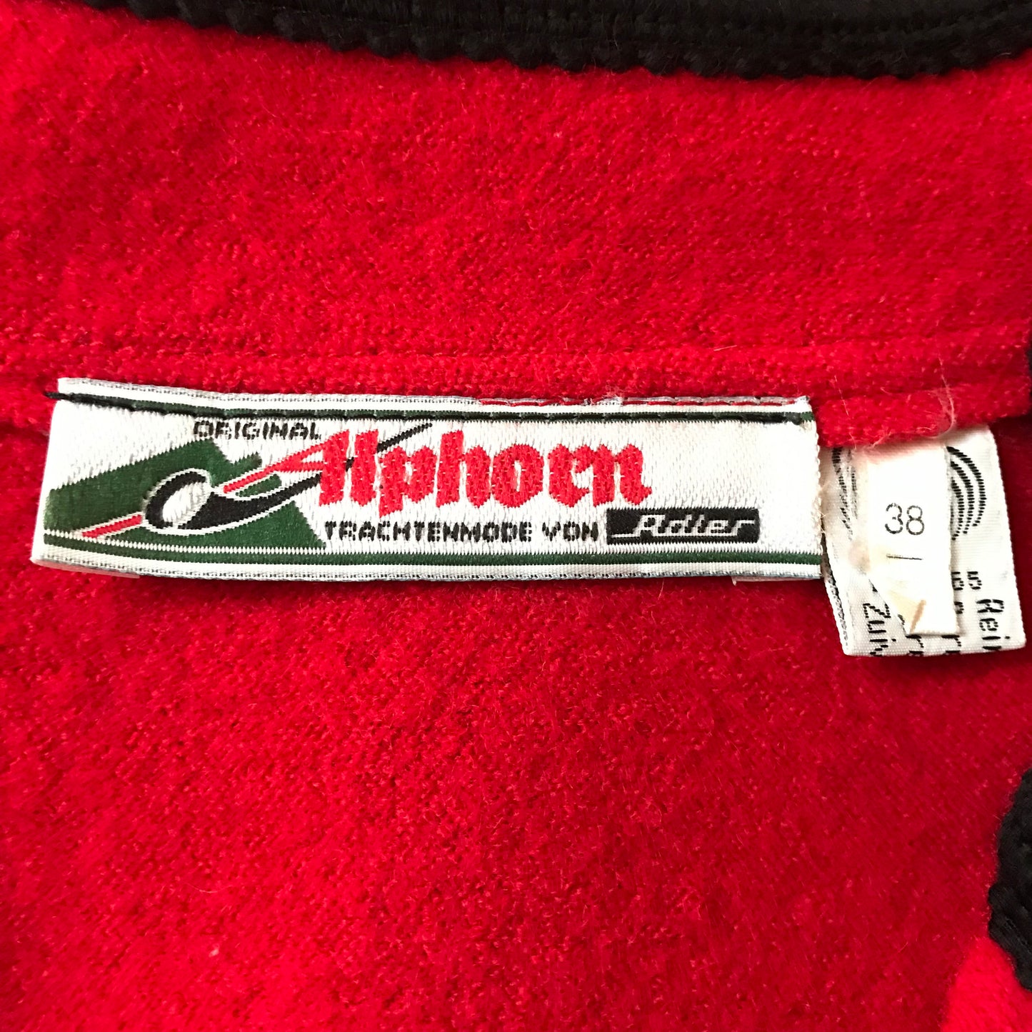 Vintage 1960s Alphorn Bavarian Wool Crop Jacket