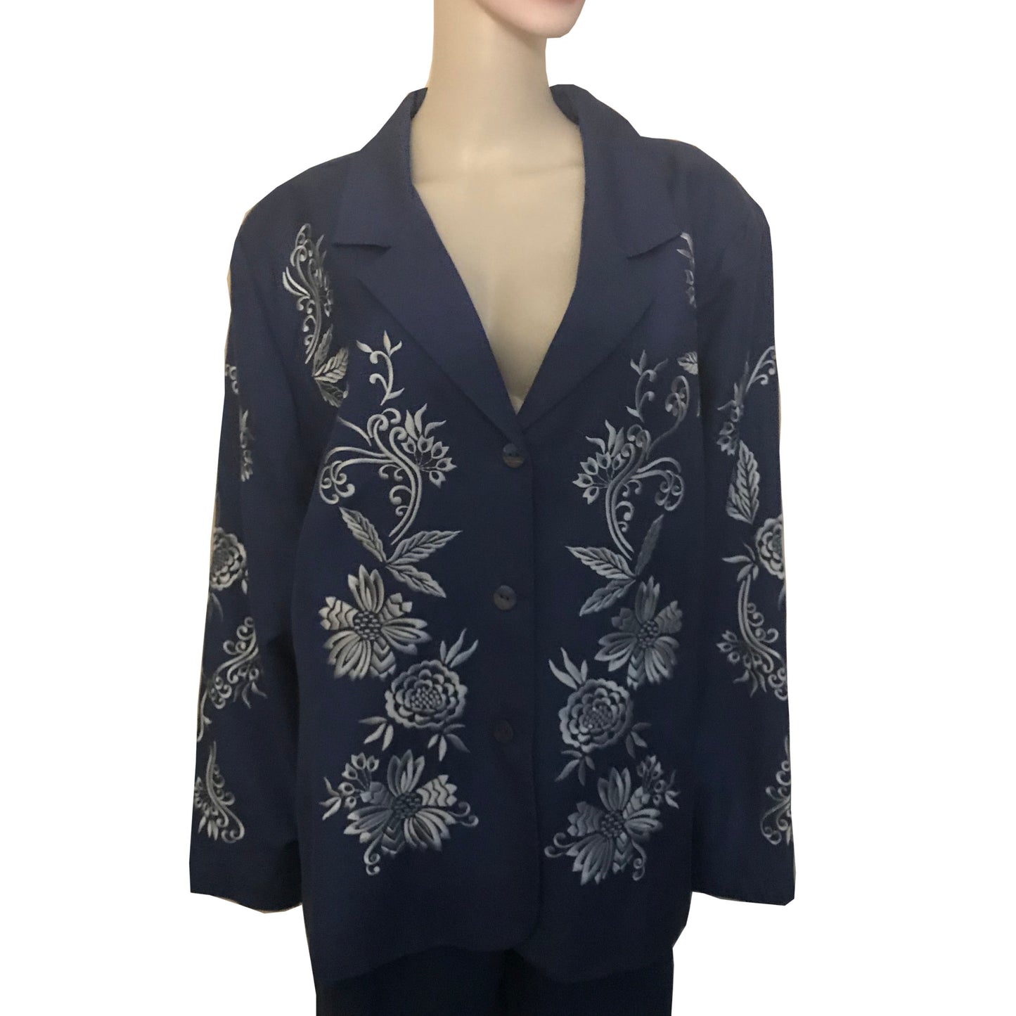 Vintage 1980s Victor Costa Plus-Size Pants Suit