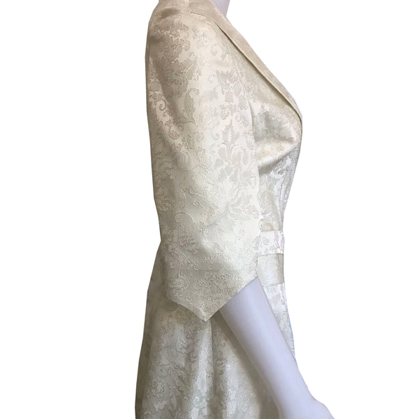 Vintage 1950s Cream-Colored Wedding Gown