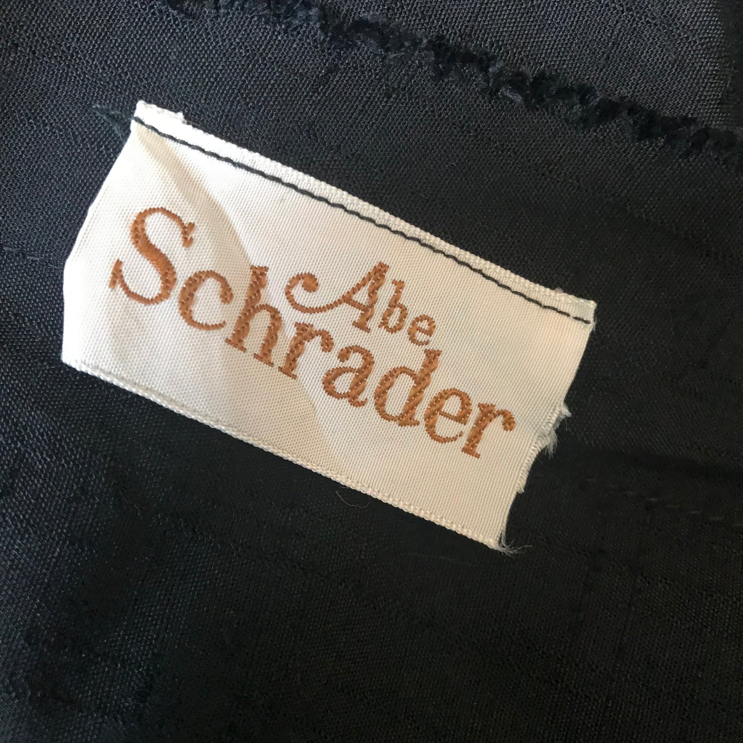 Vintage 1960s Abe Schrader Black Wiggle Dress