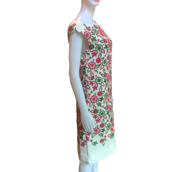 Rare Vintage 1960s Ben Reig Floral Shift Dress