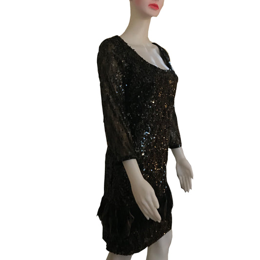 Vintage 1990s Sequined Cocktail Dress