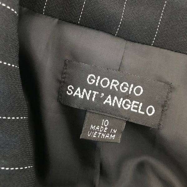 Vintage 1980s Giorgio Sant' Angelo Pinstriped Jacket