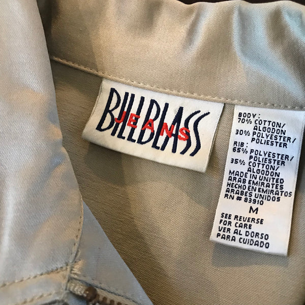 Vintage 1980s Bill Blass Gold Zipper Jacket