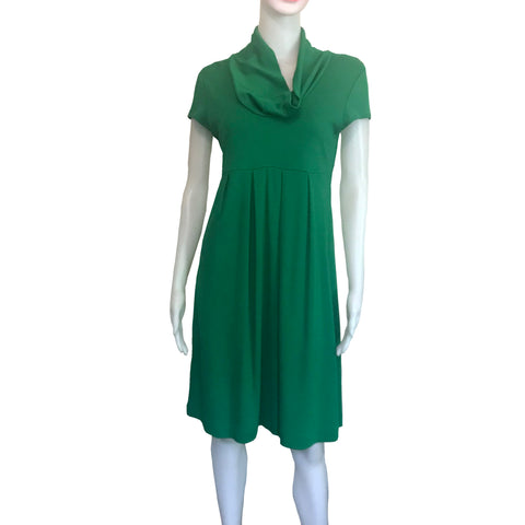 Vintage 1960s Green Cap Sleeve Dress