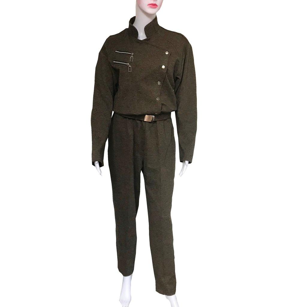 Vintage 1980s Rare Military Style Jumpsuit