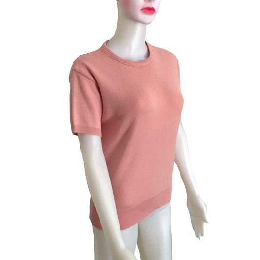 Vintage 1990s Pink Woolrich Short-Sleeve Sweater