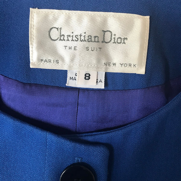 Vintage 1980s Christian Dior Wool Suit