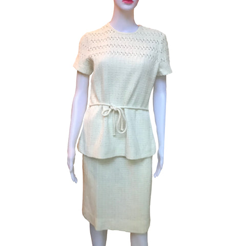 Vintage 1960s Dalton Knits Skirt and Sweater Set