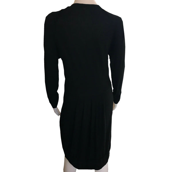 Vintage 1990s Donna Karan Black Jersey Dress