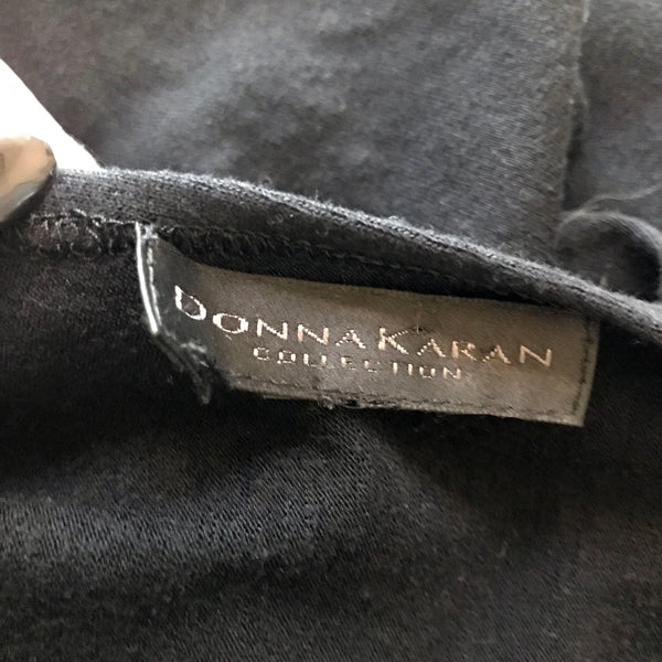 Vintage 1990s Donna Karan Black Jersey Dress