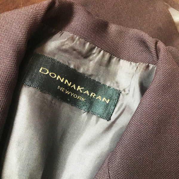 Vintage 1990s Donna Karan Brown Jacket