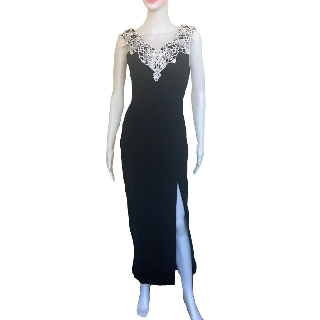 Vintage 1980s Gunne Sax Black Velvet Formal Dress – Shop Stylaphile Vintage