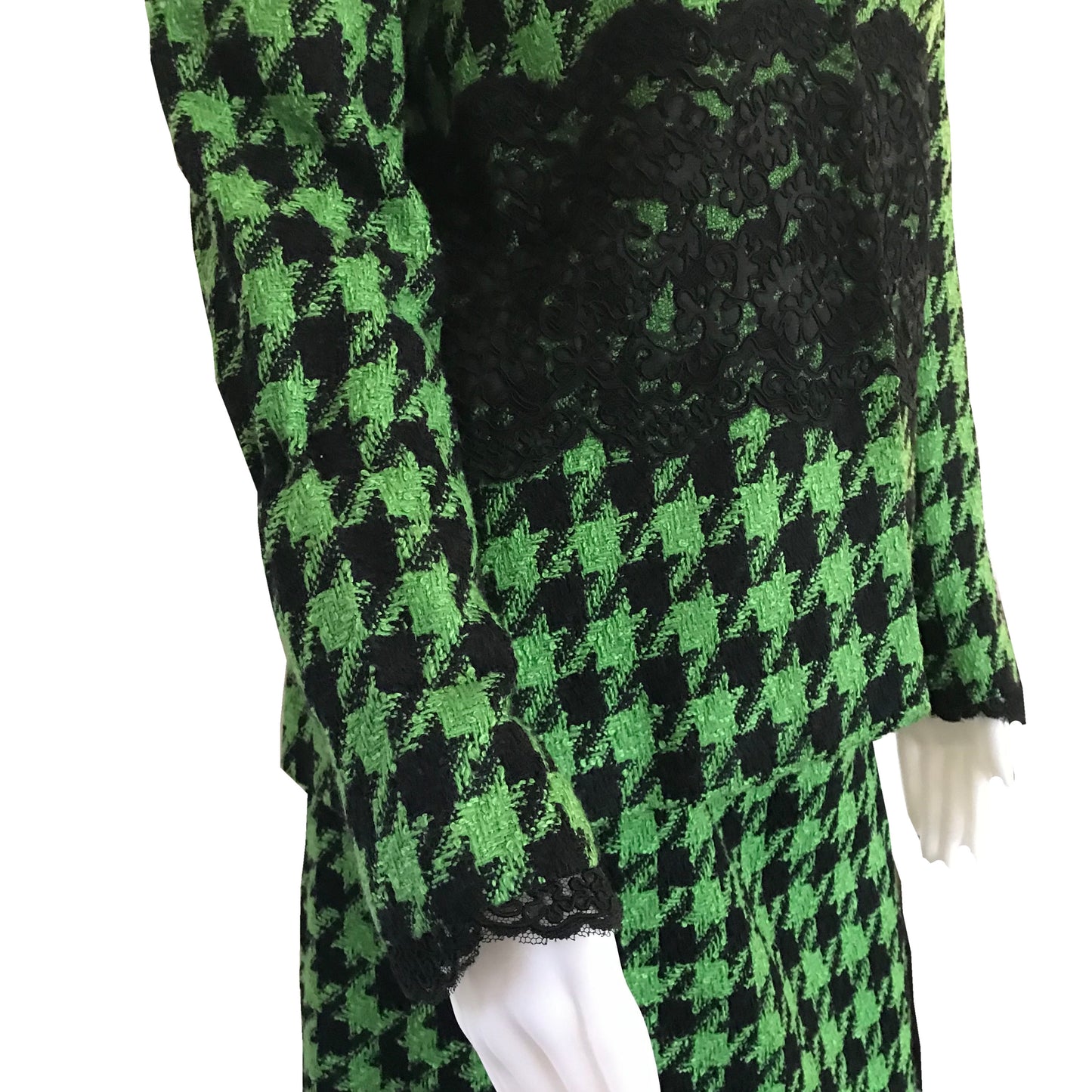 Vintage 1990s Victor Costa Houndstooth Suit