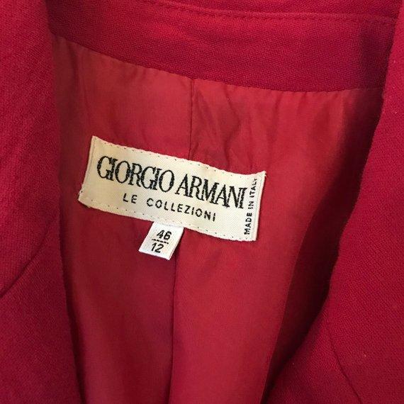 Vintage 1980s Giorgio Armani Red Blazer