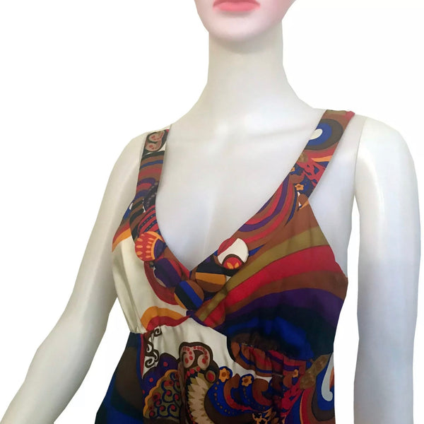 Tibi Silk Paisley Mini-Dress