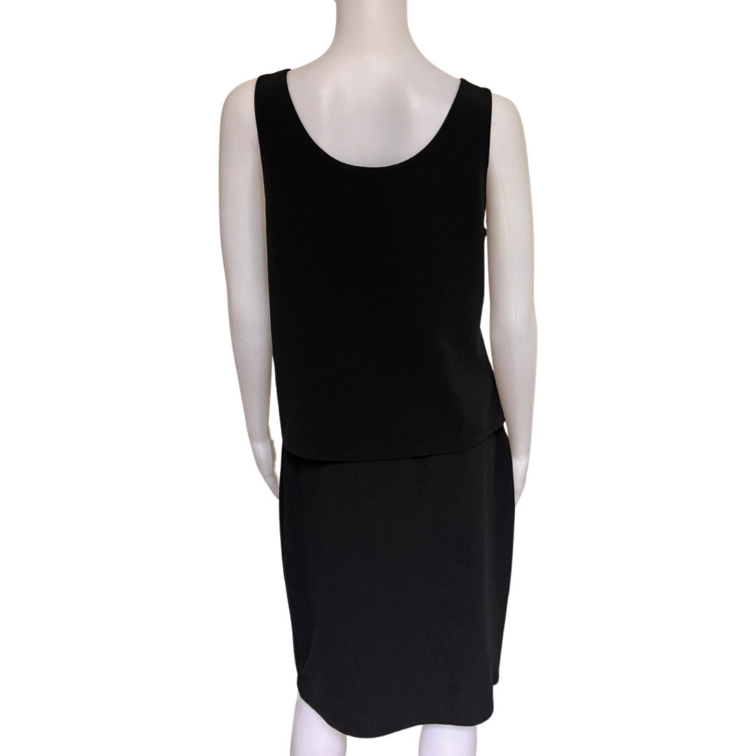 Vintage 1960s Black Knit 2-Piece Skirt Suit