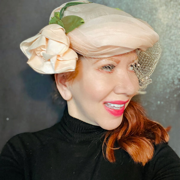 Vintage 1950s Sonni California Pink Hat