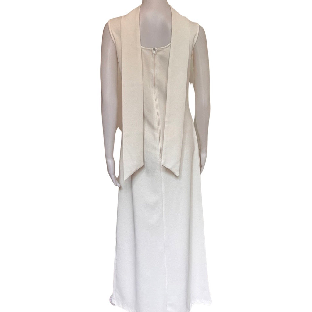 Vintage 1970s White Formal Prom/Maxi/Wedding Dress
