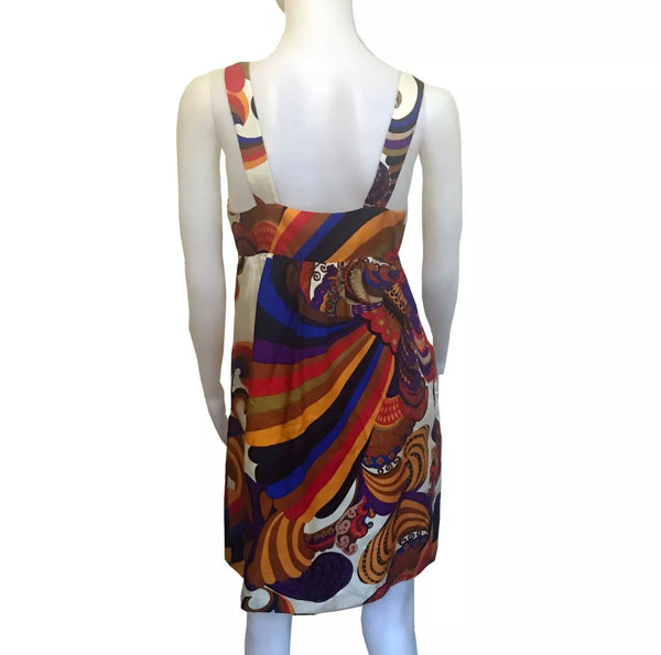 Tibi Silk Paisley Mini-Dress