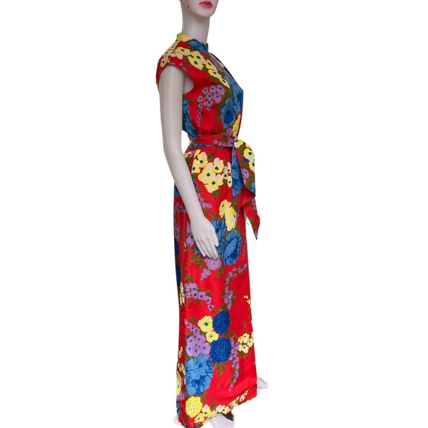 Vintage 1960s Adele Simpson Maxi Dress