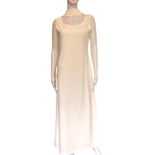 Vintage 1970s White Formal Prom/Maxi/Wedding Dress