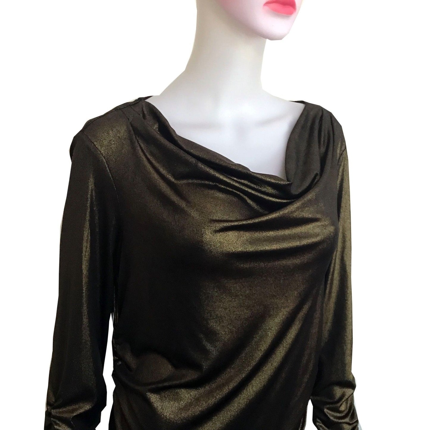 Vintage 1970s Gold Disco Blouse