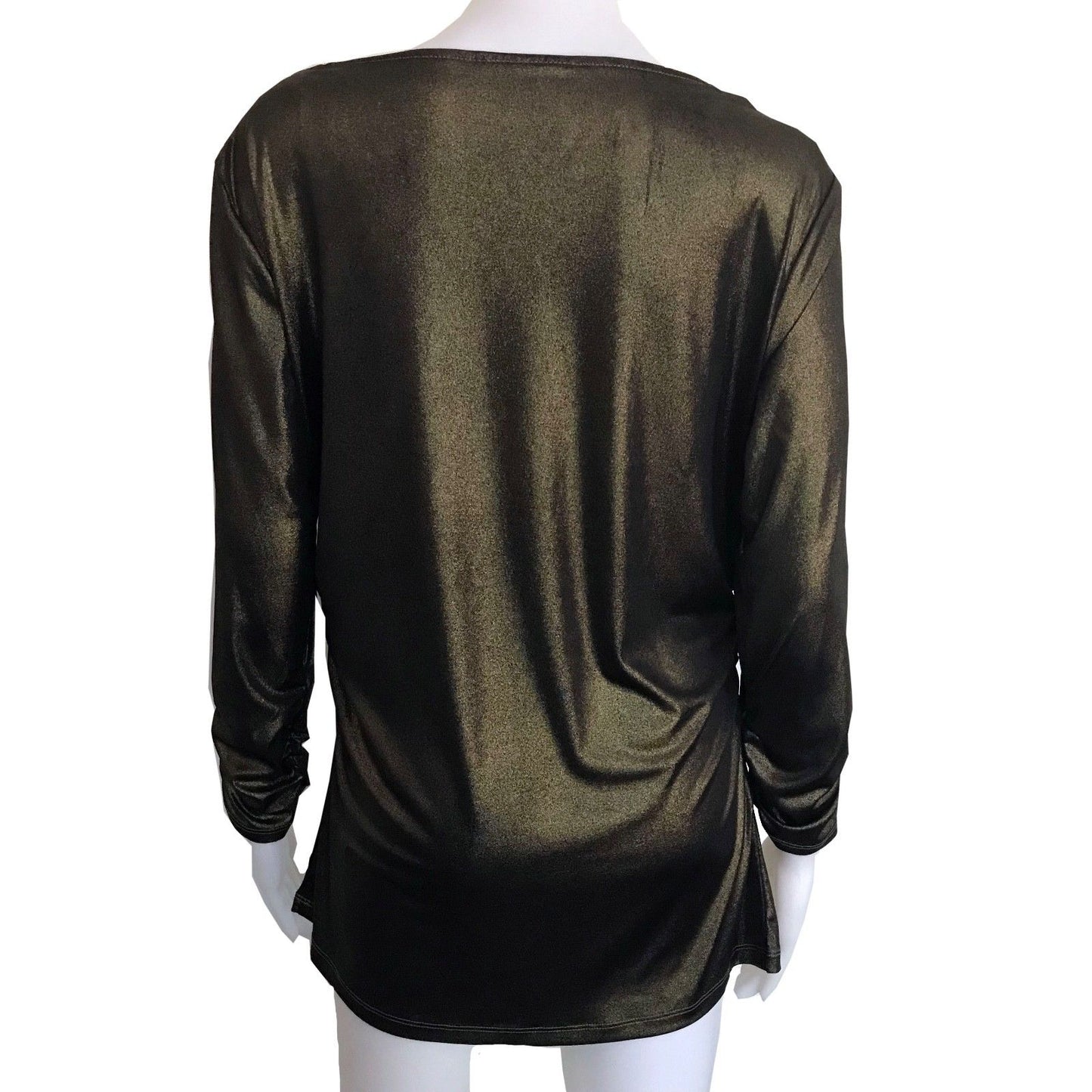 Vintage 1970s Gold Disco Blouse