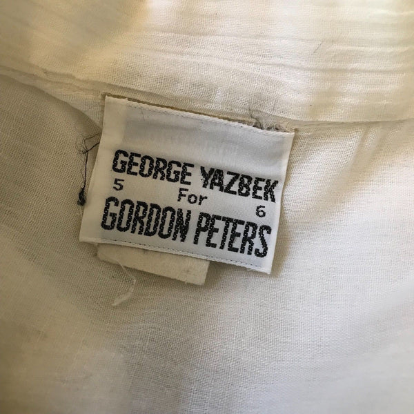 Vintage 1960s George Yazbek for Gordon Peters Blouse
