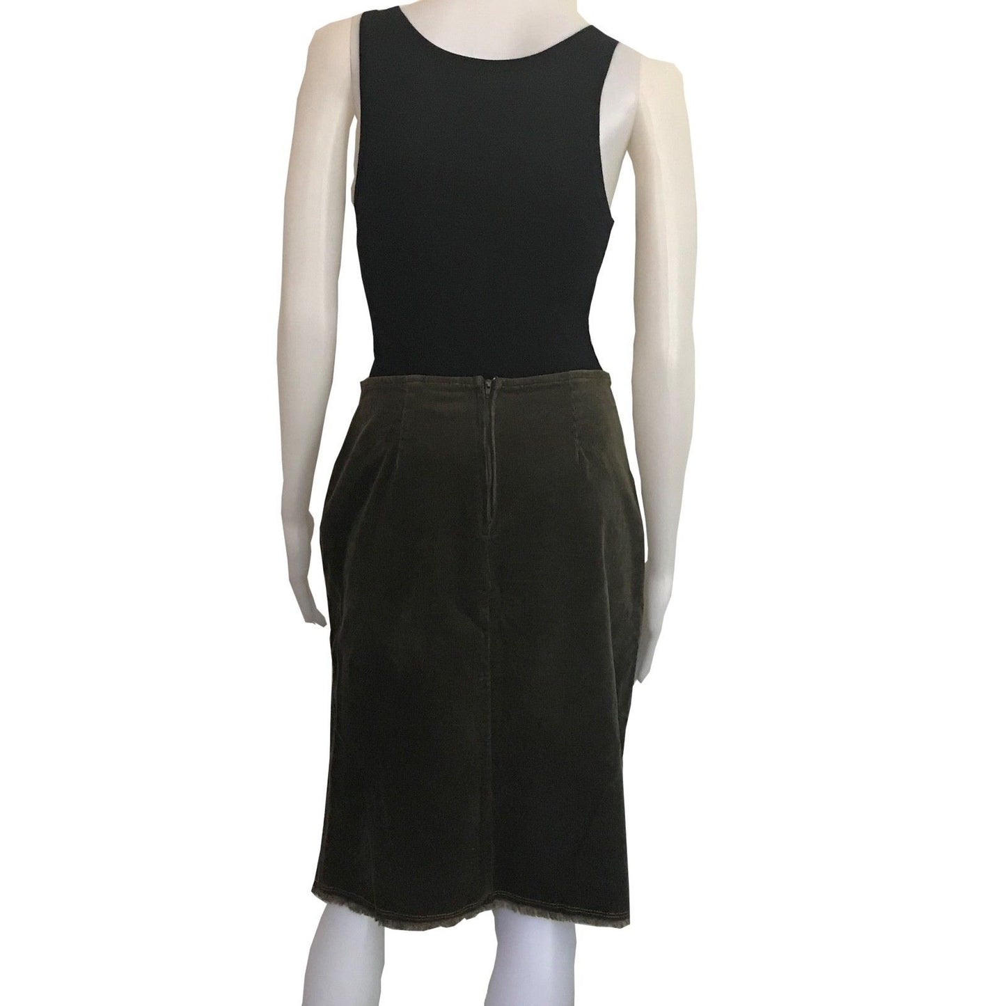 Vintage 1970s Corduroy Multicolor Patchwork Skirt