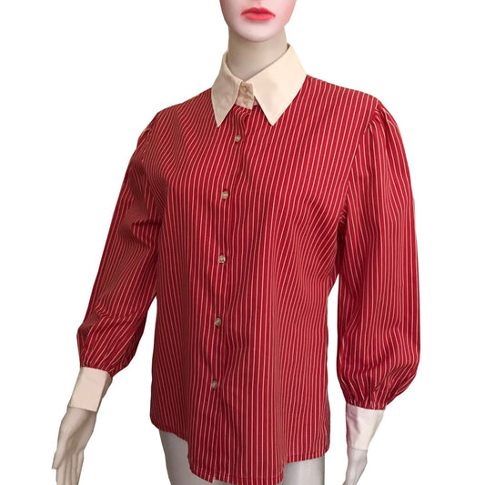 1980s STRIPED BLOUSE