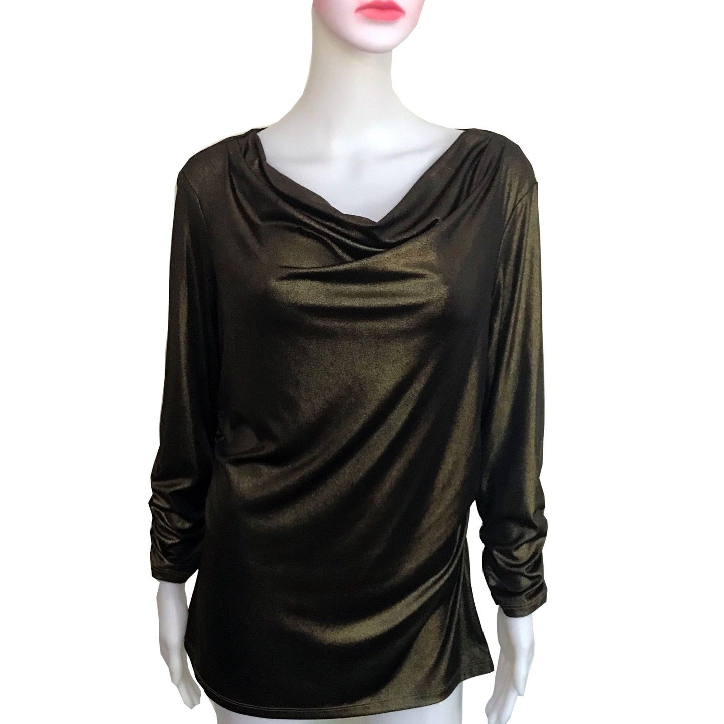 Vintage 1970s Gold Disco Blouse